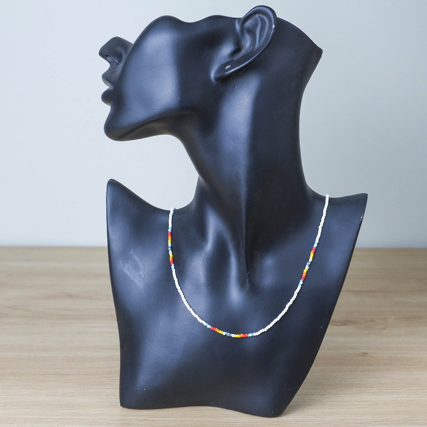 White Lightning Handmade Necklace Unisex With Native American Style