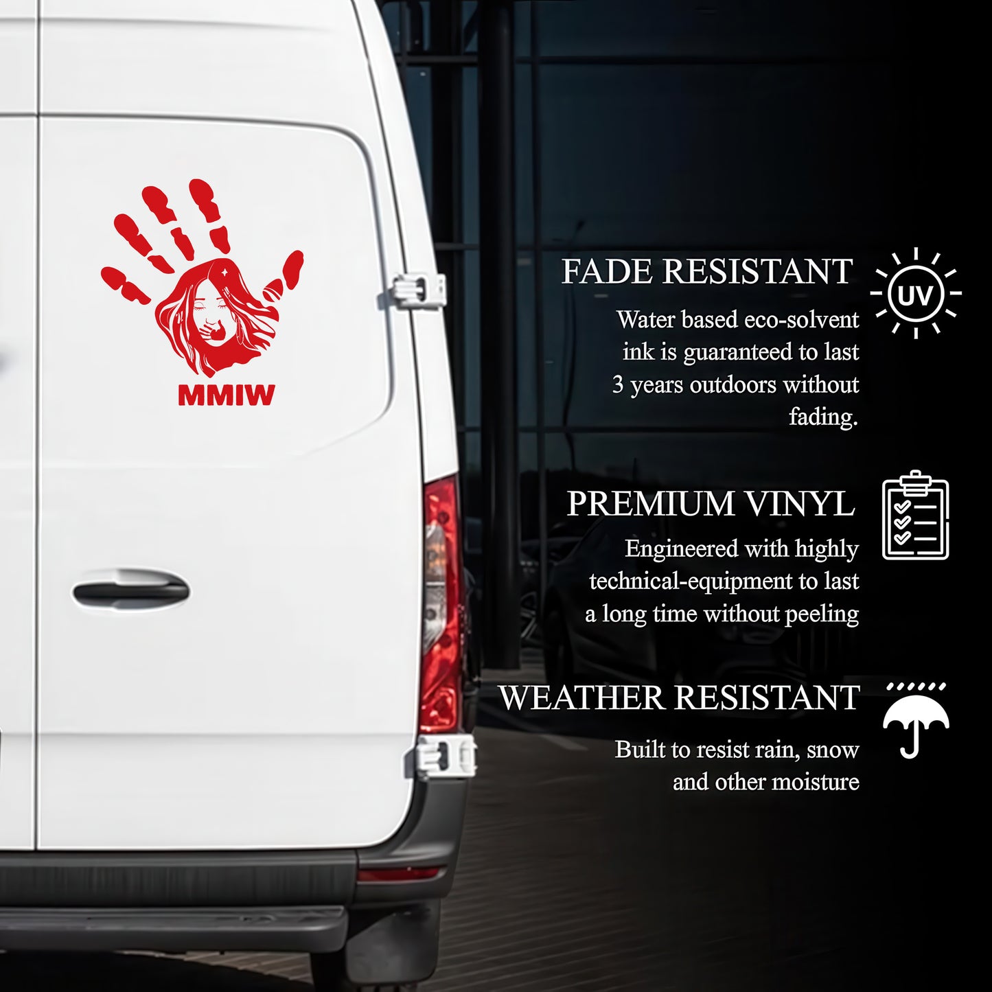 No More Stolen Sisters - Missing and Murdered Indigenous Women Red Hand Decal