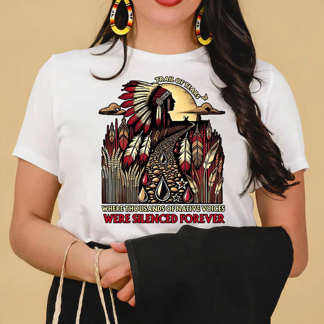 Trail Of Tears - Where Thousands Of Native Chief Unisex T-Shirt/Hoodie/Sweatshirt