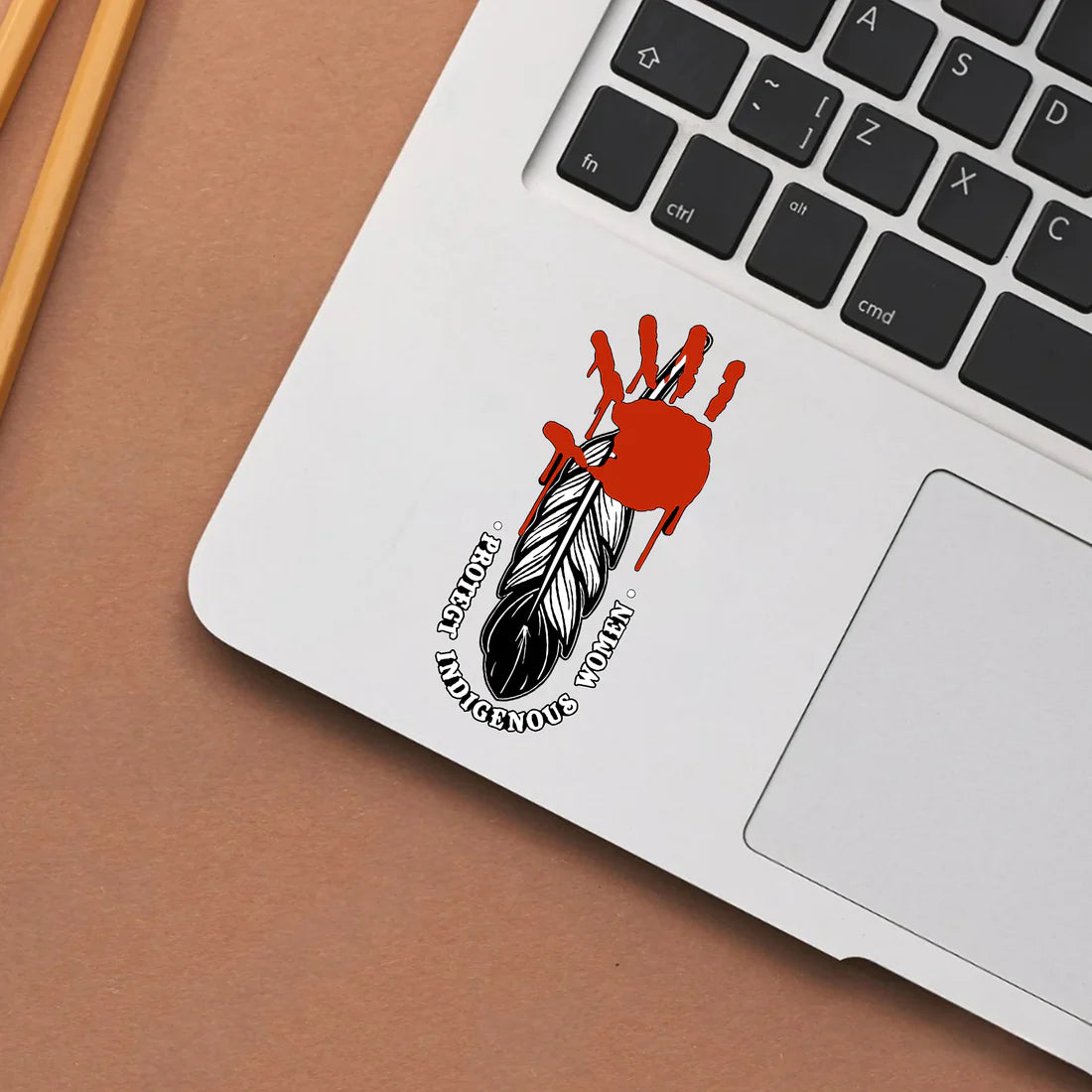 Decal No One Is Illegal On Stolen Land - We Walk On Native Land