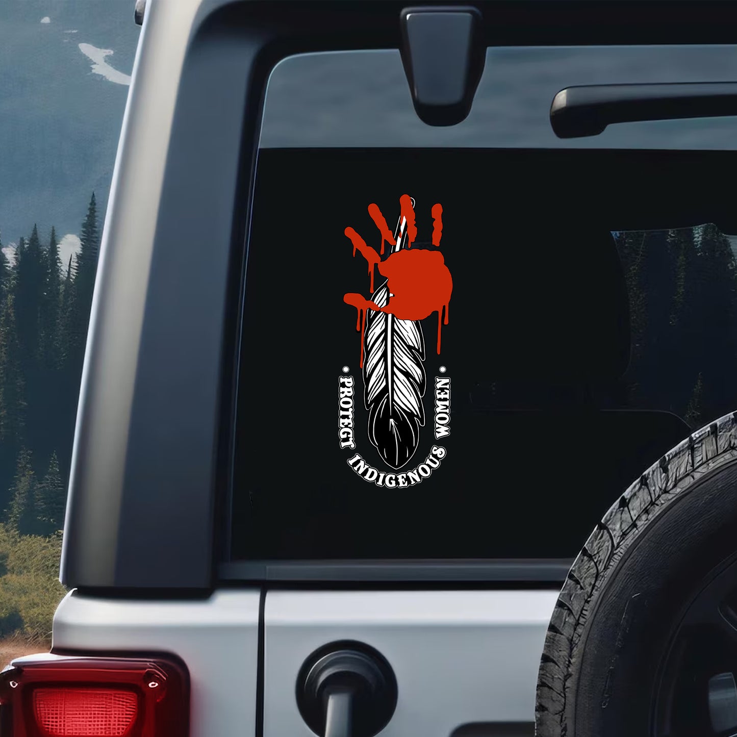 Decal Portraits of Missing And Murdered Indigenous Women and Girls