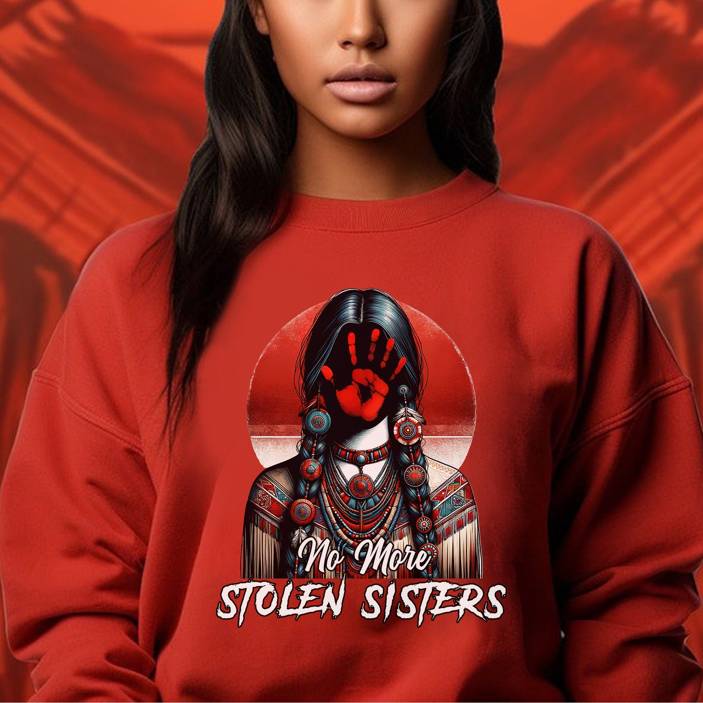 MMIW No More Stolen Sisters No Face Unisex T-Shirt/T-Shirt V-Neck/Hoodie/Sweatshirt