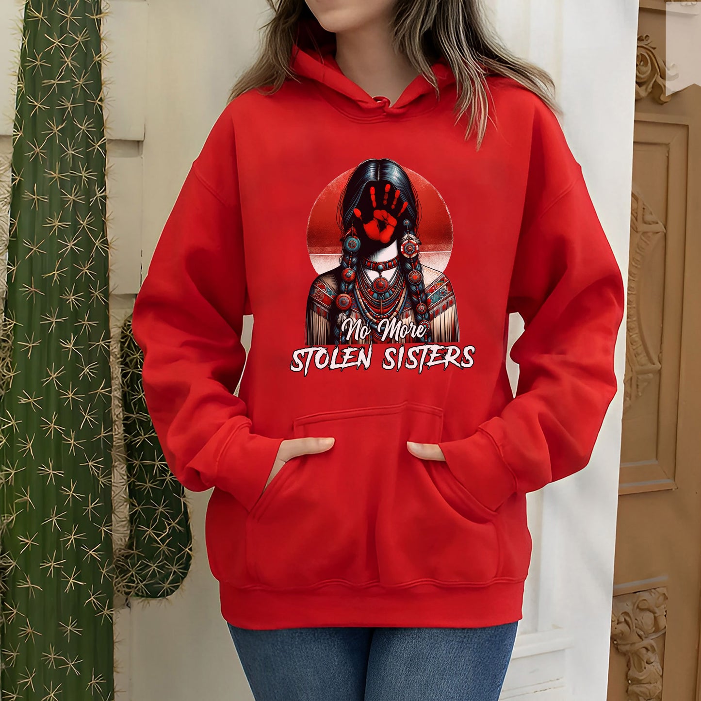 MMIW No More Stolen Sisters No Face Unisex T-Shirt/T-Shirt V-Neck/Hoodie/Sweatshirt