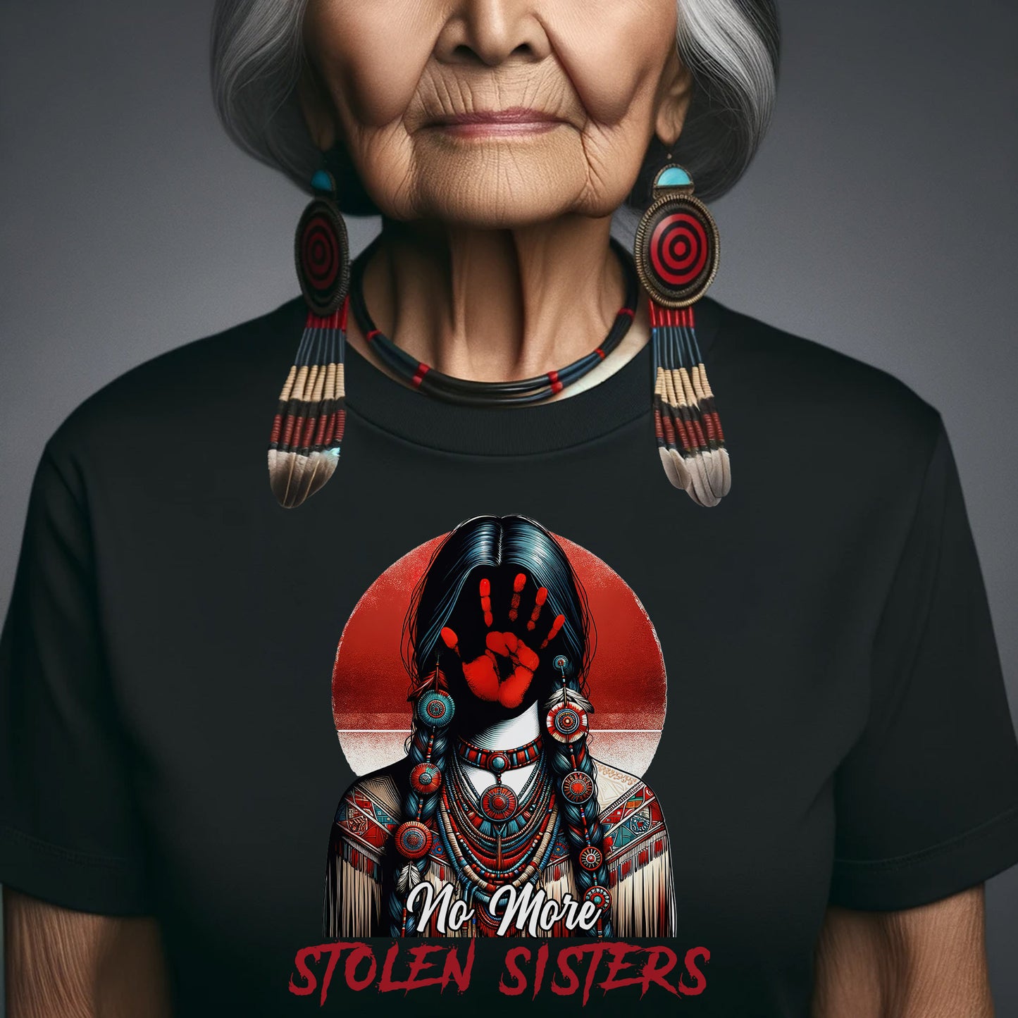 MMIW No More Stolen Sisters No Face Unisex T-Shirt/T-Shirt V-Neck/Hoodie/Sweatshirt