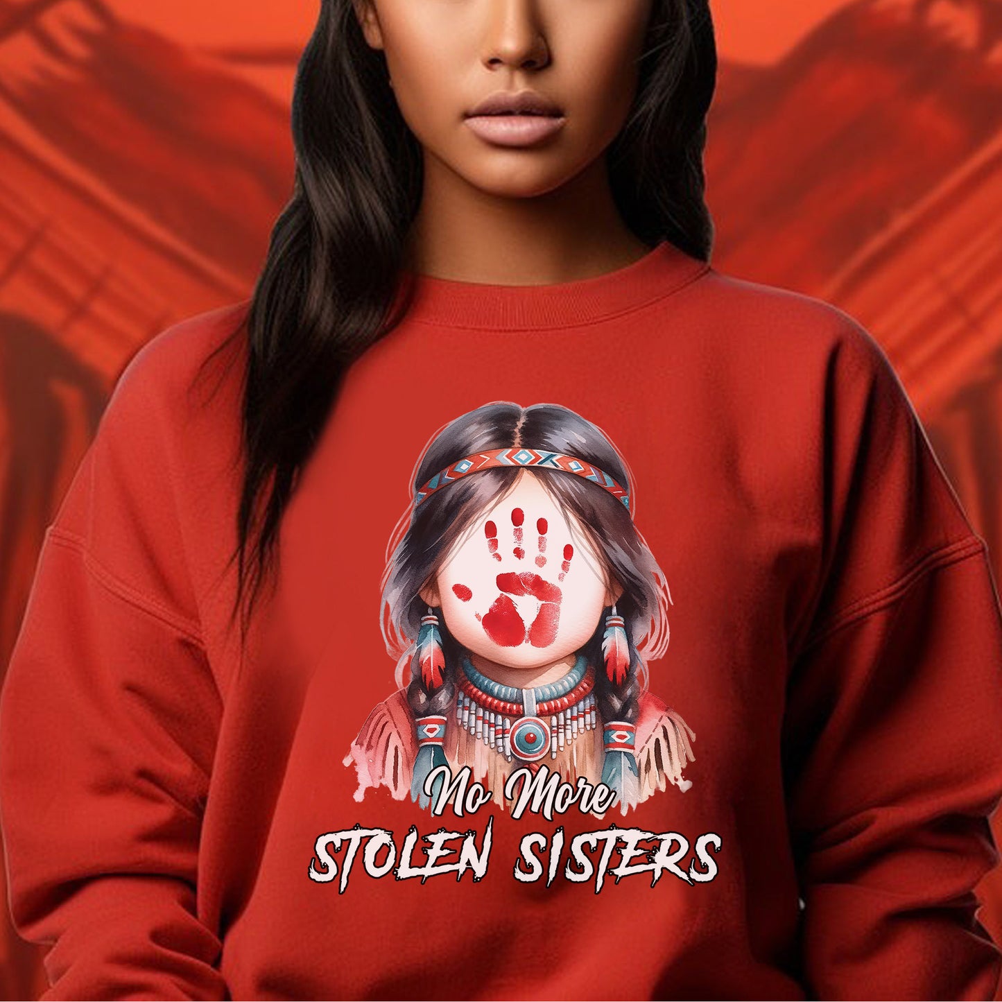 MMIW No More Stolen Sisters No Face WC211 Unisex T-Shirt/T-Shirt V-Neck/Hoodie/Sweatshirt