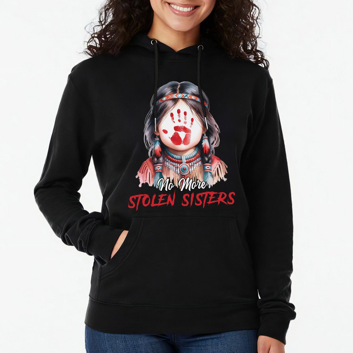 MMIW No More Stolen Sisters No Face WC211 Unisex T-Shirt/T-Shirt V-Neck/Hoodie/Sweatshirt