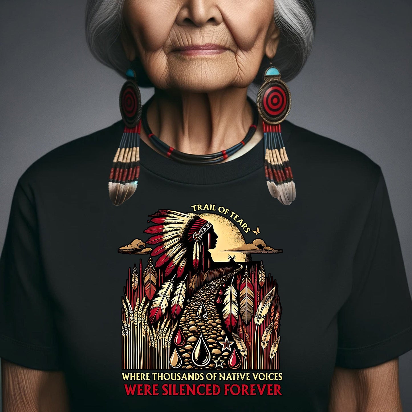 Trail Of Tears - Where Thousands Of Native Chief Unisex T-Shirt/Hoodie/Sweatshirt