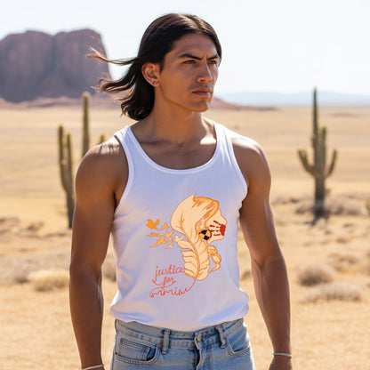 Justice For MMIW Indigenous Rights Powerful Statement Unisex Tank Top