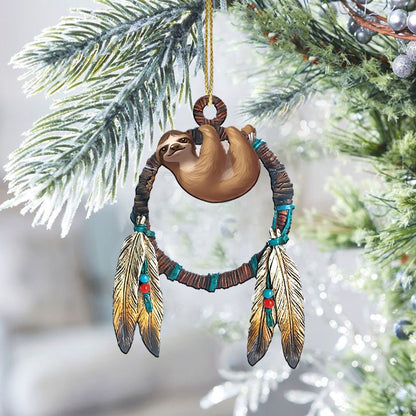 Sloth Native American - Unique Christmas Gift Decor Flat Acrylic