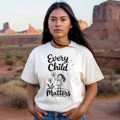 Every Child Matters Orange Shirt Day - Dandelion Girl Awareness Graphic Unisex T-shirt/Hoodie/Sweatshirt