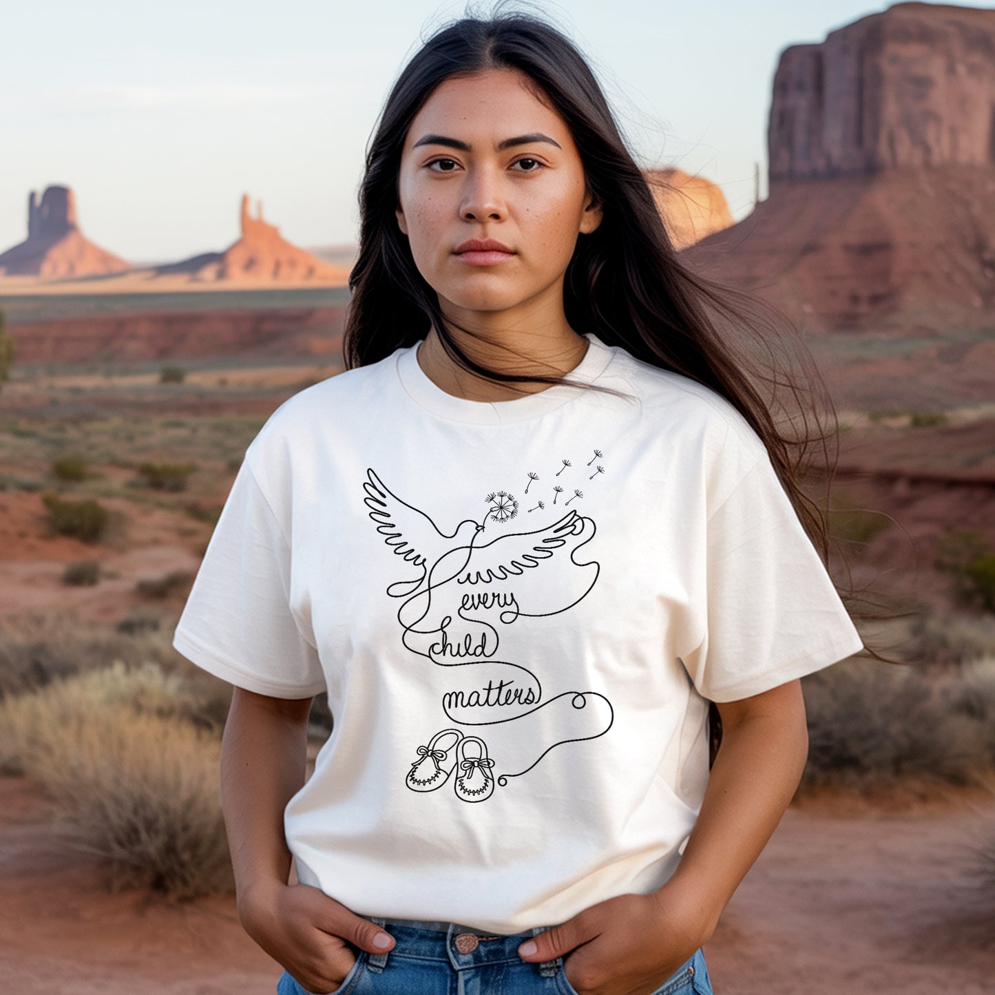 Every Child Matters Orange Shirt Day - Healing Dove Indigenous Remembrance Unisex T-shirt/Hoodie/Sweatshirt