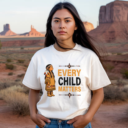 Every Child Matters Orange Shirt Day - Indigenous Girl Awareness Graphic Unisex T-shirt/Hoodie/Sweatshirt