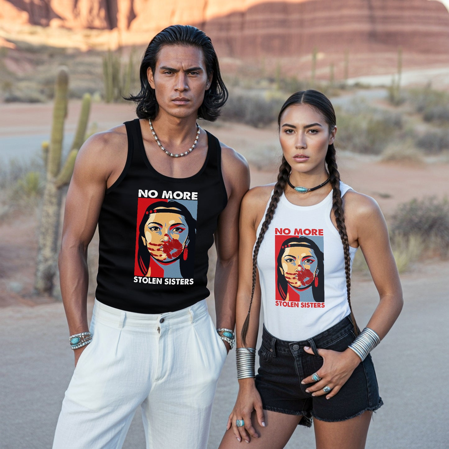 No More Stolen Sisters MMIW Awareness Unisex Tank Top