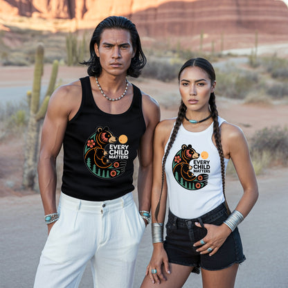 Every Child Matters Bear Family Unisex Tank Top