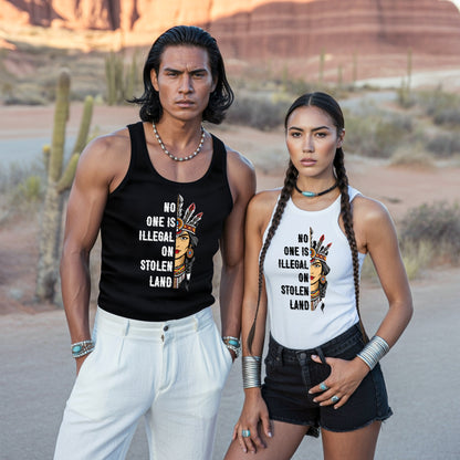 No One Is Illegal On Stolen Land Unisex Tank Top