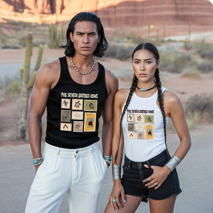 The Seven Sacred Teachings - Spirit Animal Graphic Unisex Tank Top