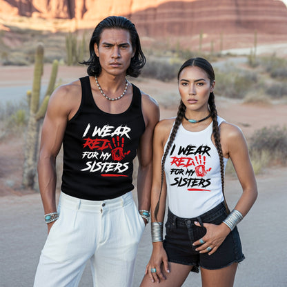 I Wear Red For My Sisters Unisex Tank Top