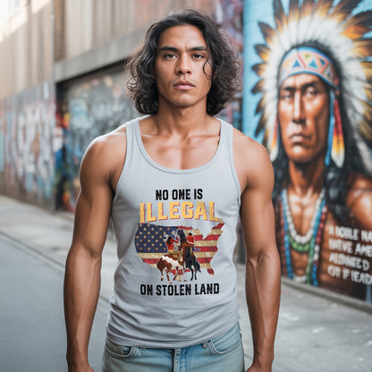 No One Is Illegal On Stolen Land Unisex Tank Top