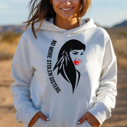 No More Stolen Sisters Indigenous Women MMIW – Remember & Honor Unisex Hoodie/T-Shirt/ T-Shirt V-Neck/Sweatshirt