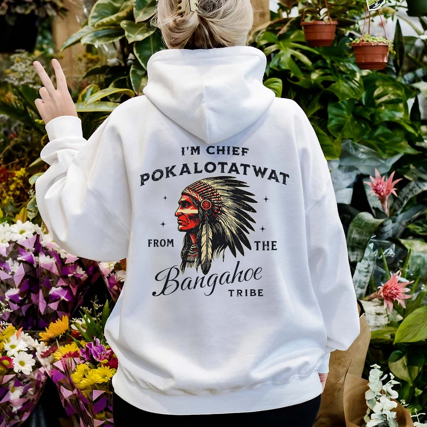 Chief Pokalotatwat - From the Bangahoe Tribe - Two sides - Unisex T-shirt/V-neck T-shirt/Hoodie/Sweatshirt
