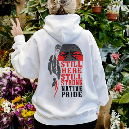 Protect Indigenous Women Red Hand Feather - Two Sides - MMIW Unisex T-shirt/Hoodie/V-Neck/Sweatshirt