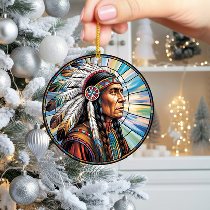 Native American Chief - Tribal Pride Spirit Art Decor Flat Acrylic