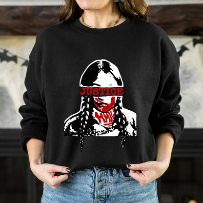 Justice For MMIW Red T-Shirt - Indigenous Women Awareness Unisex T-Shirt/T-Shirt V-Neck/Hoodie/Sweatshirt