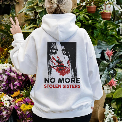 No More Stolen Sisters Red Hand - Two Sides - MMIW Unisex T-Shirt/Hoodie/V-Neck/Sweatshirt