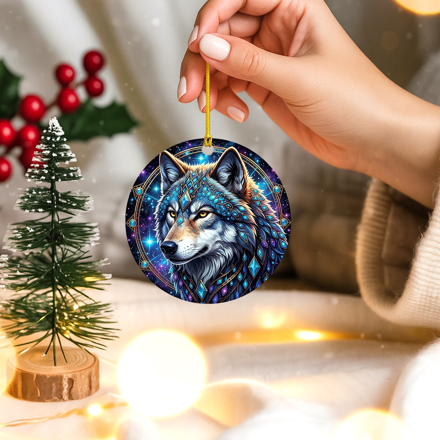 Galaxy Wolf - Crystal Spirit Animal Starry - Unique Christmas Gift Decor Flat Acrylic