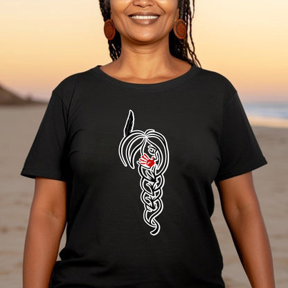 MMIW I Wear Red For My Sister, No More Stolen Sisters Red Hand Unisex T-Shirt/Hoodie/Sweatshirt