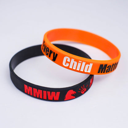 SALE 50% OFF - MMIW No More Stolen Sisters Silicone Wristband - Debossed Color V001