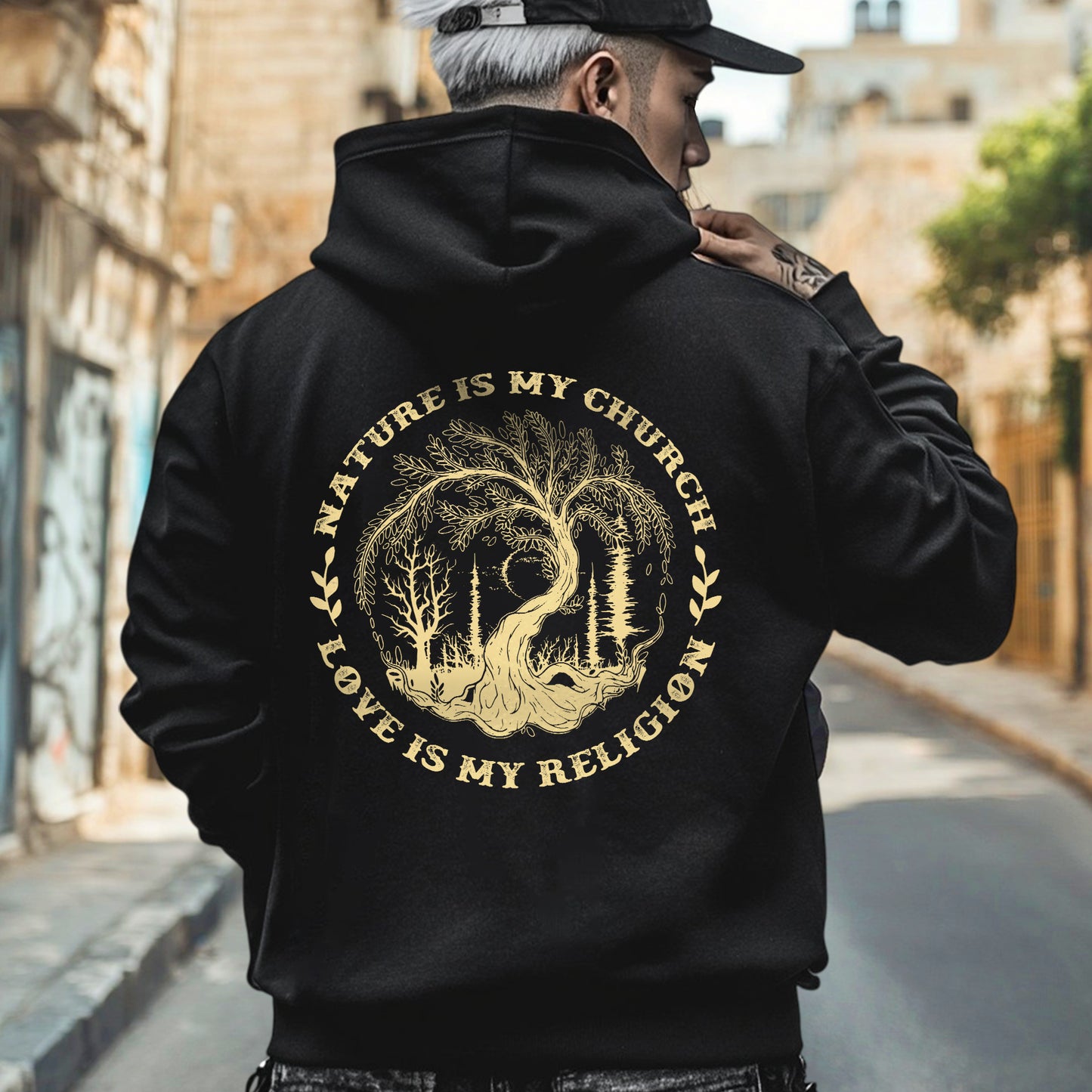 Nature Is My Church - Love Is My Religion - Two Sides - Unisex T-shirt/V-neck T-shirt/Hoodie/Sweatshirt