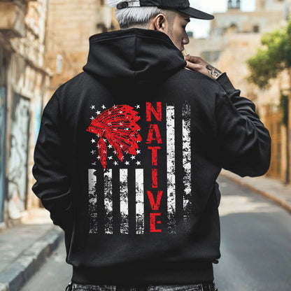 Native Resilience Flagwear Indigenous Strength - Two sides - Unisex T-Shirt/T-Shirt V-Neck/Hoodie/Sweatshirt
