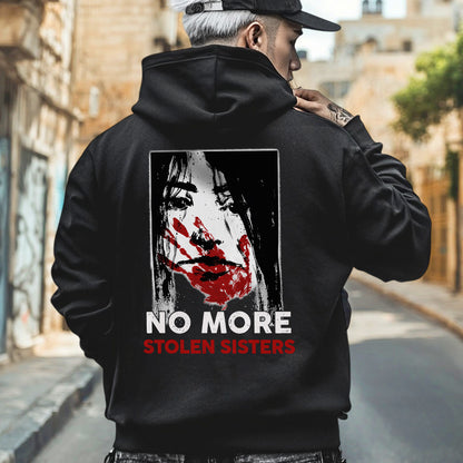 No More Stolen Sisters Red Hand - Two Sides - MMIW Unisex T-Shirt/Hoodie/V-Neck/Sweatshirt