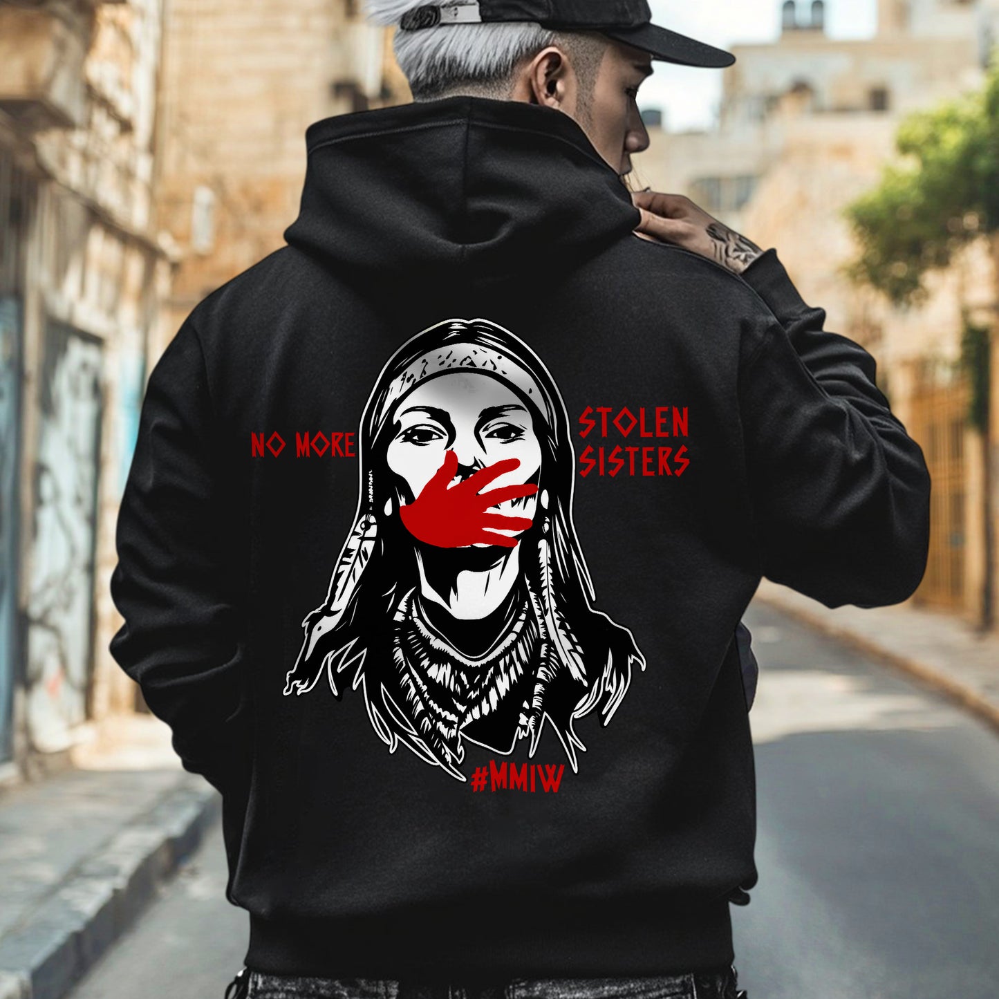 MMIW No More Stolen Sisters - Two Sides - MMIW Unisex T-shirt/Hoodie/V-Neck/Sweatshirt