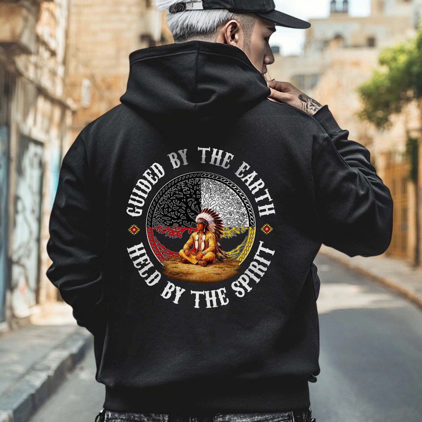 Guided by the Earth Held by the Spirit - Two Sides - Unisex T-Shirt/T-Shirt V-Neck/Hoodie/Sweatshirt