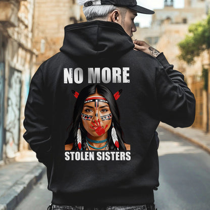 No More Stolen Sisters Indigenous Unisex - Two sides - T-Shirt/T-Shirt V-Neck/Hoodie/Sweatshirt