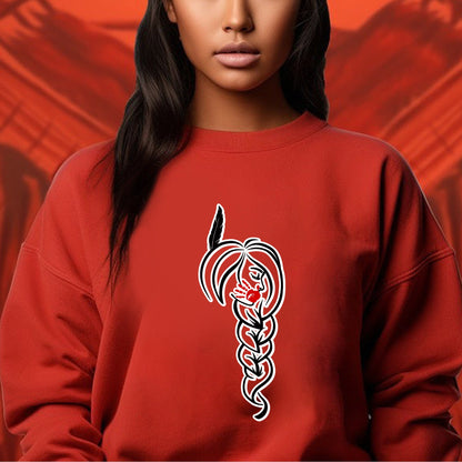 MMIW I Wear Red For My Sister, No More Stolen Sisters Red Hand Unisex T-Shirt/Hoodie/Sweatshirt