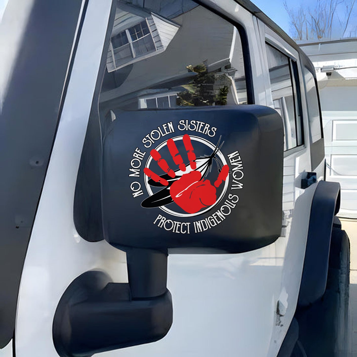 No More Stolen Sistersl Protect Indigenous Women - Red Hand Decal