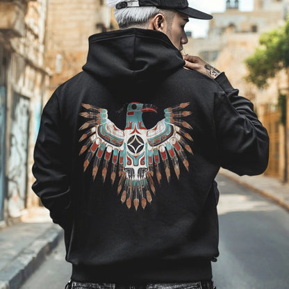 Thunderbird Native American Eagle Unisex - Two sides - T-Shirt/T-Shirt V-Neck/Hoodie/Sweatshirt