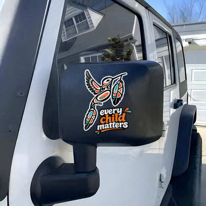 Every Child Matters Hummingbird - Vinyl Decal Orange Shirt Day Awareness