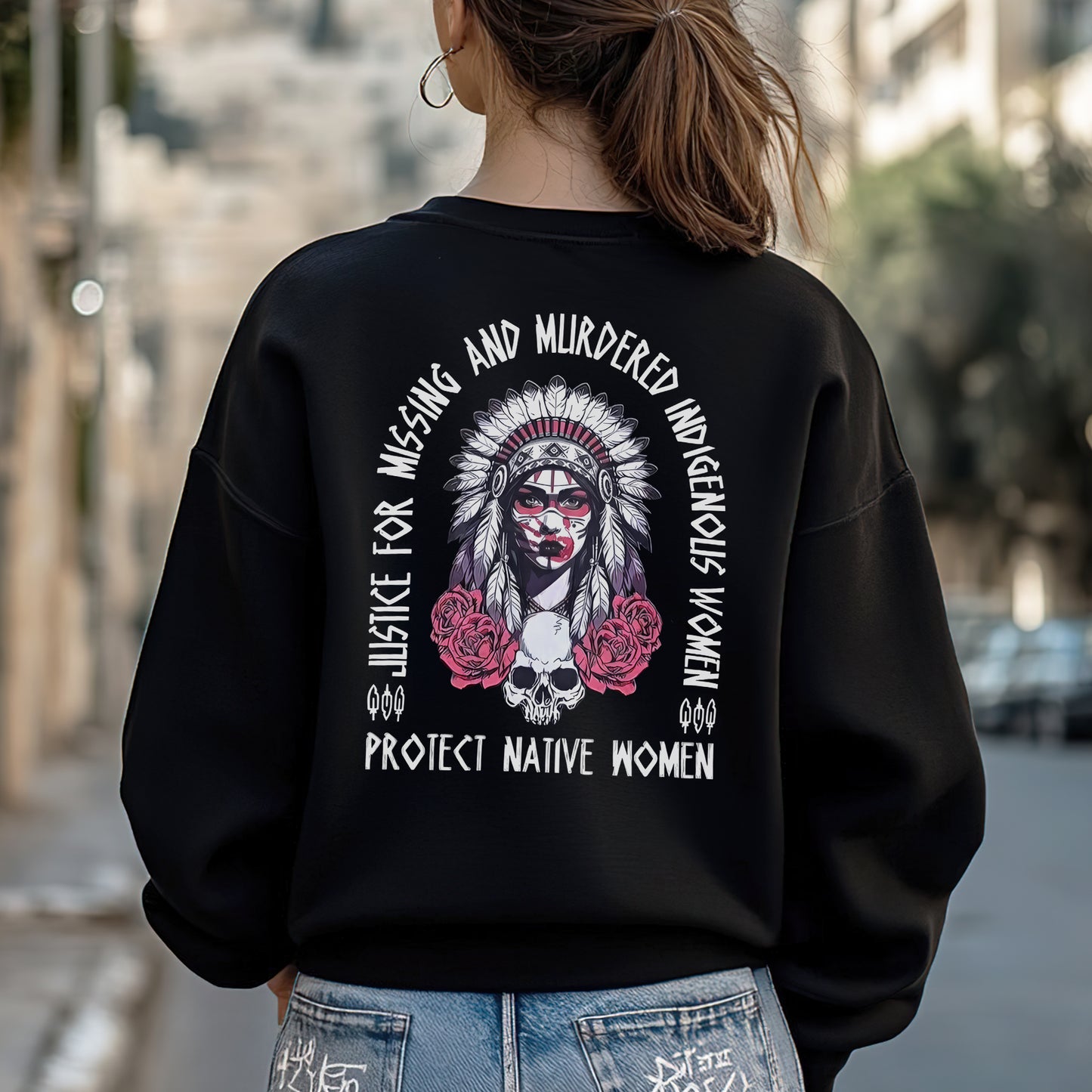 Protect Native Women Justice for MMIW - Two Sides - Unisex T-Shirt/Hoodie/V-Neck/Sweatshirt