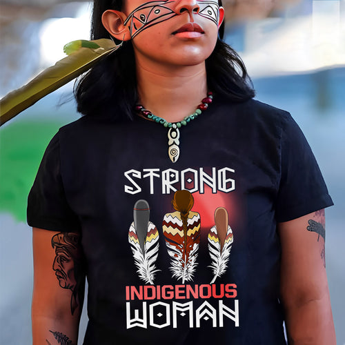 MMIW Strong Resilient Indigenous Three Woman Unisex T-Shirt/T-Shirt V-Neck/Hoodie/Sweatshirt