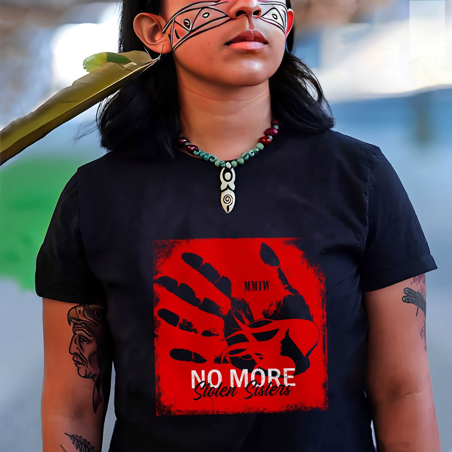 No More Stolen Sisters  – Remember & Honor Unisex Hoodie/T-Shirt/ T-Shirt V-Neck/Sweatshirt