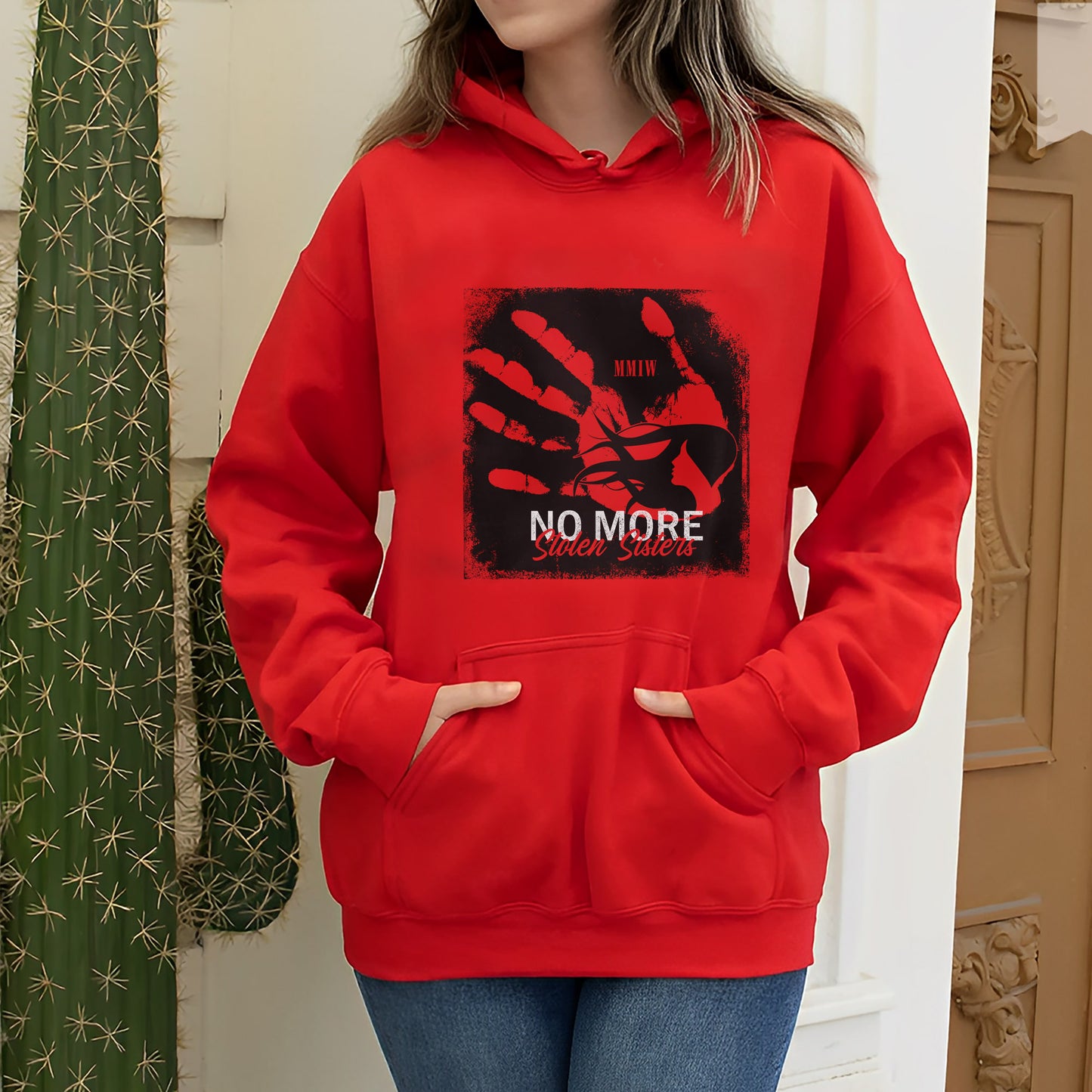 No More Stolen Sisters  – Remember & Honor Unisex Hoodie/T-Shirt/ T-Shirt V-Neck/Sweatshirt