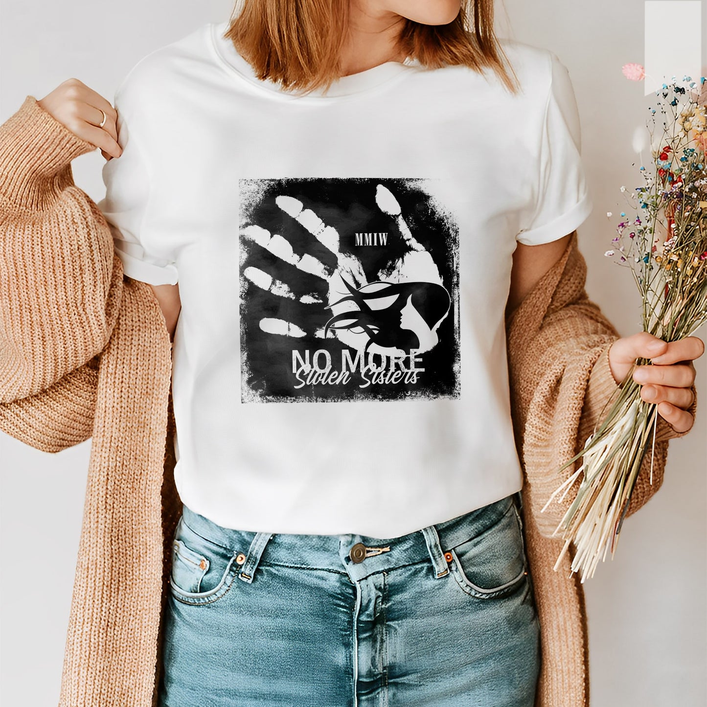 No More Stolen Sisters  – Remember & Honor Unisex Hoodie/T-Shirt/ T-Shirt V-Neck/Sweatshirt
