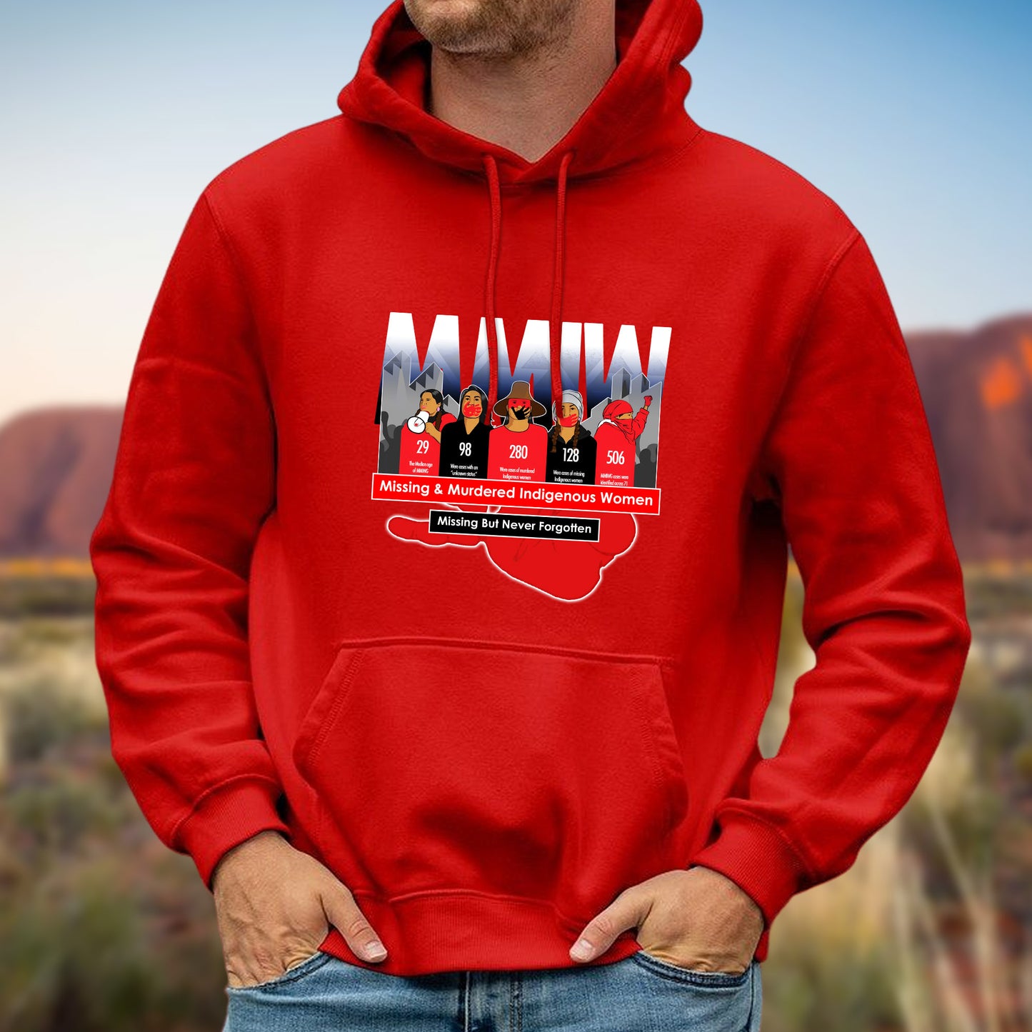 MMIW Missing But Never Forgotten Unisex T-Shirt/T-Shirt V-Neck/Hoodie/Sweatshirt
