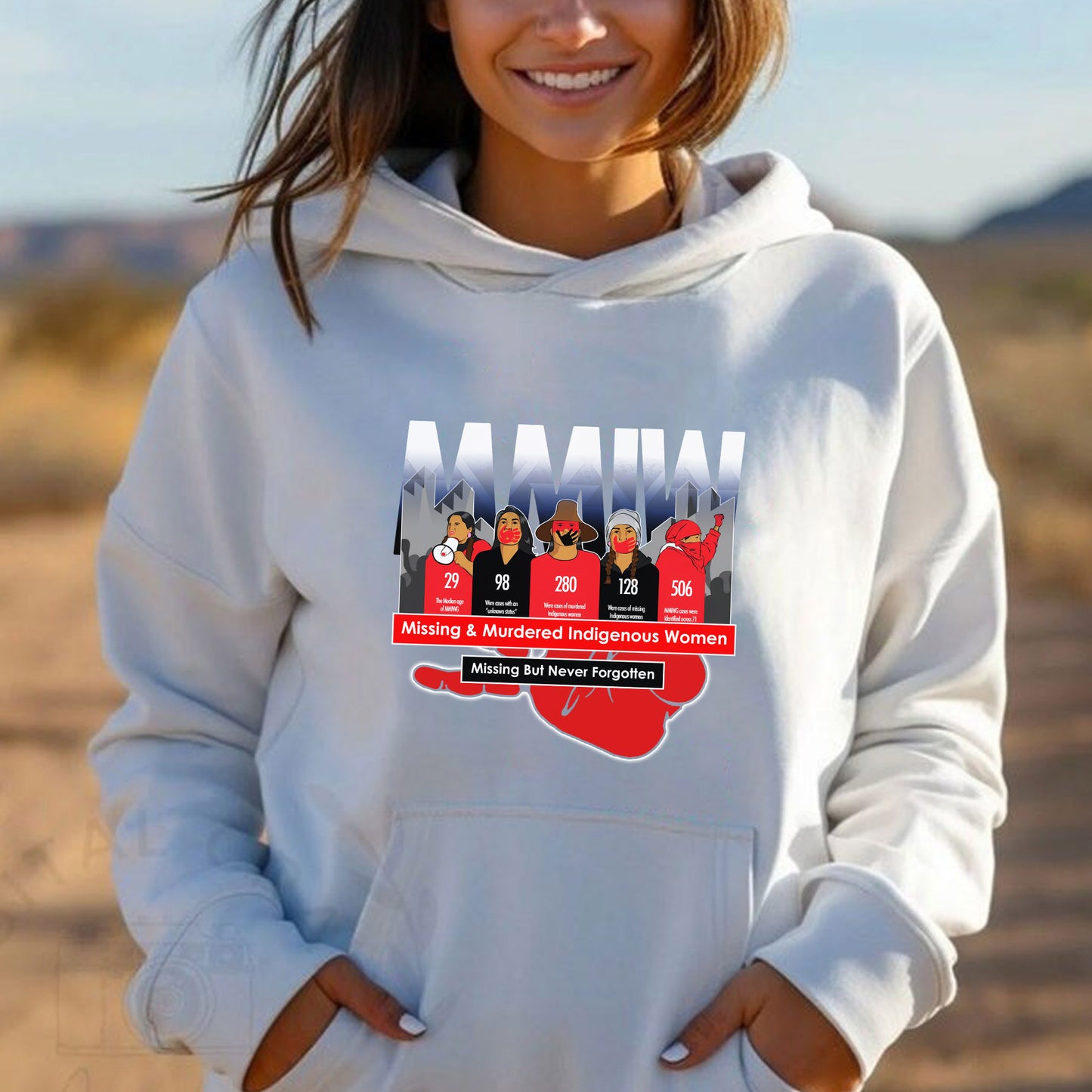 MMIW Missing But Never Forgotten Unisex T-Shirt/T-Shirt V-Neck/Hoodie/Sweatshirt
