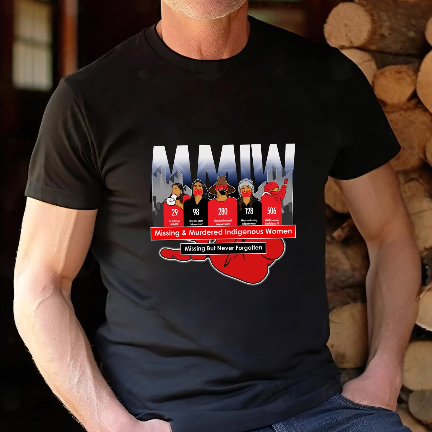 MMIW Missing But Never Forgotten Unisex T-Shirt/T-Shirt V-Neck/Hoodie/Sweatshirt
