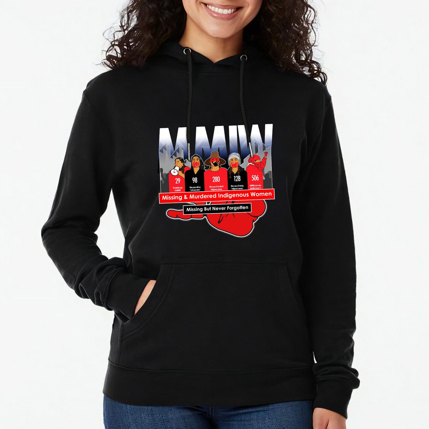 MMIW Missing But Never Forgotten Unisex T-Shirt/T-Shirt V-Neck/Hoodie/Sweatshirt